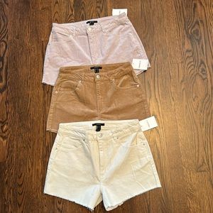 F-21 Corduroy cut off shorts